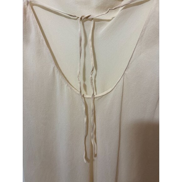 Vintage Victoria Secret Beige Lingerie Slip Dress w Low Back Tie Detail & Cowl N - Picture 6 of 10